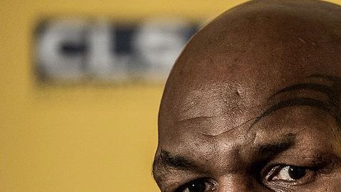 Mike Tyson y su tatuaje en el rostro.