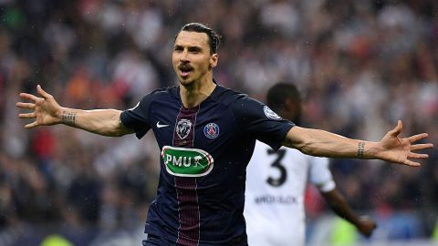 Zlatan Ibrahimovic en su etapa con el PSG.