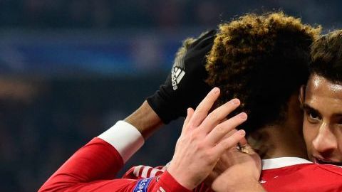 Jugadores del Bayern Munich en un partido de la temporada 2017-18 contra el PSG.