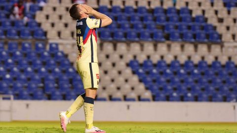 Federico Viñas lamentando la derrota del América.