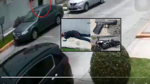 VIDEO: Asaltante se suicida tras ser acorralado por policías