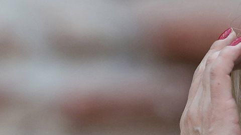 BUENOS AIRES, ARGENTINA - JULY 29:  Mauricio Macri, president of Argentina, (L) and first lady of Mexico Angelica Rivera smile during a reception for Enrique Pena Nieto, president of Mexico as part of an official visit to Argentina at Casa Rosada Museum on July 29, 2016 in Buenos Aires, Argentina. (Photo by Daniel Jayo/LatinContent via Getty Images)