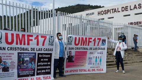 Exigen liberar al médico Grajales Yuca.