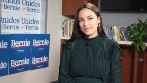 La congresista latina Alexandria Ocasio-Cortez.