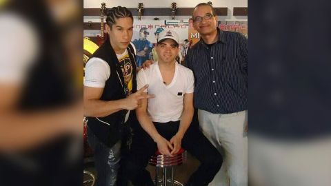 Rubén Ferrer (izquierda) junto a Chino y Nacho.