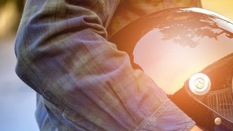 Cascos para motociclistas.