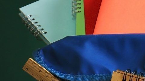 Útiles escolares para volver a clases.