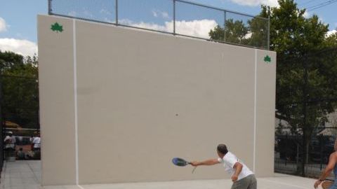 Squash on the handball courts at Robert Venable Park
