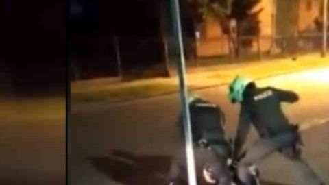 Unos testigos grabaron la actuación policial contra Ordóñez.