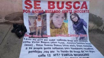 FOTOS: Familia Michoacana corta en pedazos a jovencitos por supuestamente vender drogas