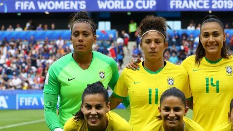 Selección femenina de fútbol de Brasil.