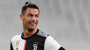 Cristiano Ronaldo en un partido con la Juventus.