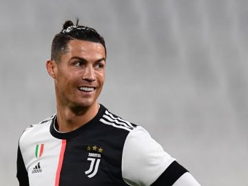 Cristiano Ronaldo en un partido con la Juventus.