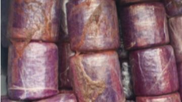 La droga venía escondida en los contenedores.