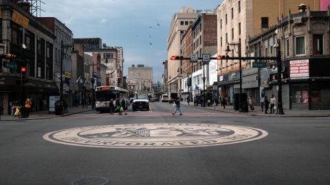 El centro de Newark, en Nueva Jersey.