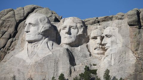 El Monumento Nacional Monte Rushmore, situado en Keystone, Dakota del Sur.