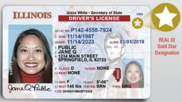 La fecha límite para renovar la licencia de conducir y la tarjeta de identificación es el próximo 31 de marzo. Foto Cortesía Secretaría del Estado de Illinois