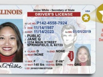 La fecha límite para renovar la licencia de conducir y la tarjeta de identificación es el próximo 31 de marzo. Foto Cortesía Secretaría del Estado de Illinois