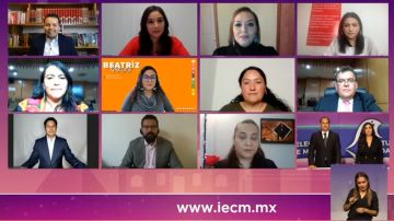 Los candidatos a diputado migrante de la Ciudad de México debatieron en una videconferencia difundida por internet. (IEDF)