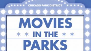 Con el verano llegan las películas al aire libre en el Distrito de Parques de Chicago. Foto Google Maps