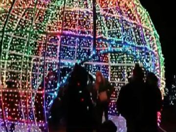 Los espectadores podrán disfrutar de excelentes fotografías navideñas en el festival de luces ‘Holiday Magic’ de Brookfield Zoo. Foto captura CBS2