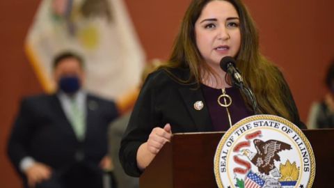 La representante estatal Delia Ramírez se disputará el escaño por el Tercer Distrito Congresional de Illinois con el candidato republicano Justin Burau en noviembre. Foto Cortesía Cuartel de Campaña Delia Ramírez