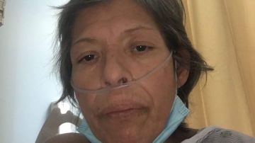 Elisa Andrade está hospitalizada en el Hospital Stroger. Ella dice que los médicos le han dado entre tres y seis meses de vida. Necesita un trasplante de hígado para sobrevivir. (Cortesía Elisa Andrade)