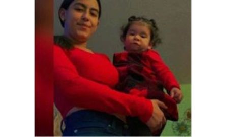 Sharon Tellez-Pérez, de 17 años y su hija de 20 meses desaparecieron desde el sábado, la familia piensa que la adolescente podría estar con el novio. Foto Oficina del Alguacil del Condado de Cook