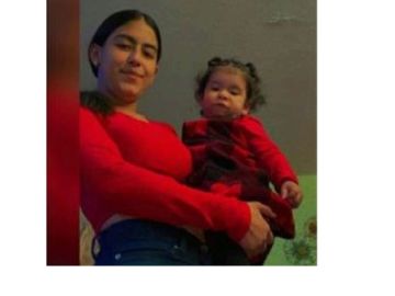 Sharon Tellez-Pérez, de 17 años y su hija de 20 meses desaparecieron desde el sábado, la familia piensa que la adolescente podría estar con el novio. Foto Oficina del Alguacil del Condado de Cook