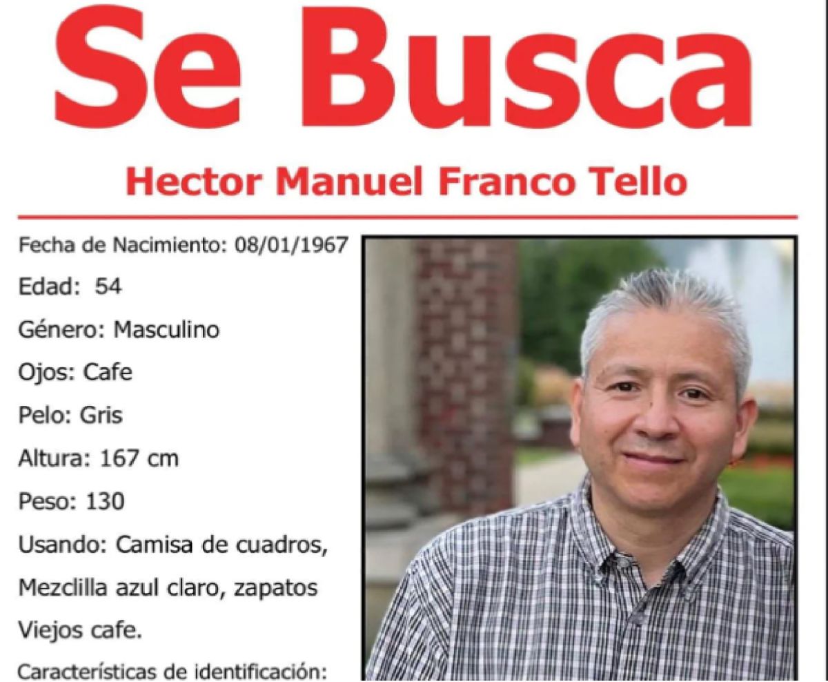 Héctor Manuel Franco Tello fue visto por última vez el pasado miércoles 9 de marzo en Albany Park. Foto Cortesía familia Tello