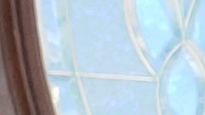 Blanca Beltrán afuera de la vivienda en la que rentaba un apartamento con tres dormitorios en Logan Square. (Cortesía familia Beltrán)