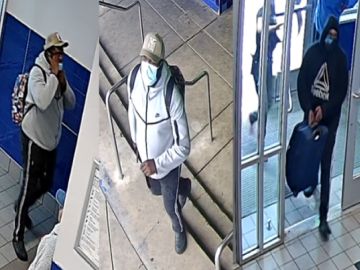 Antes del tiroteo, la policía dijo que el agresor vestía una gorra de béisbol, una máscara quirúrgica azul, una chaqueta gris con capucha, pantalones deportivos azules con dos rayas blancas y zapatos azules estilo Croc. Foto Departamento de Policía de Chicago