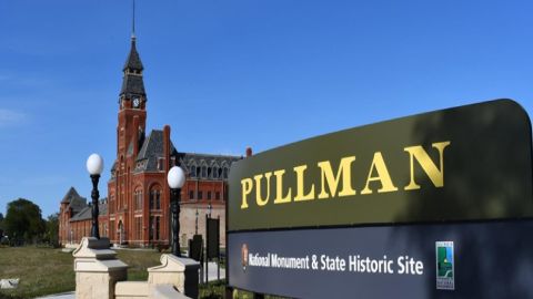 El Monumento Nacional Pullman ahora es reconocido como el primer Parque Histórico Nacional de Chicago. Foto Google Maps.