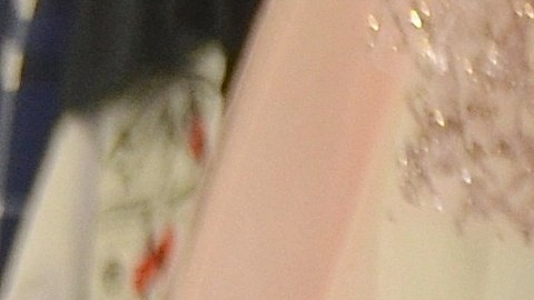 La comerciante Kocoy Malagón, en su tienda Source Fashion Corp., vende vestidos para bodas, quinceañeras y graduaciones en el Discount Mall desde hace más de una década. (Belhú Sanabria / La Raza)