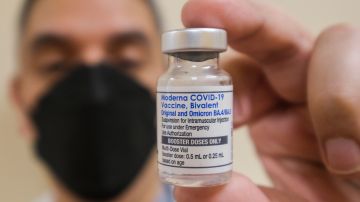 Una vacuna contra el covid-19 de la farmacéutica Moderna.