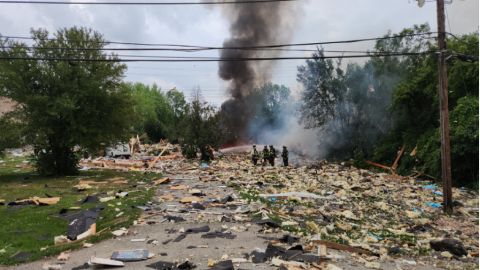 Nadie resultó herido en la explosión de una casa ubicada en el 4565 Ivanhoe Ave. en Lisle. Distrito de Protección contra Incendios de Lisle Woodrid