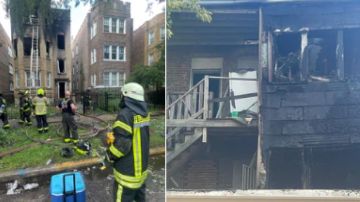 El incendio en la vivienda de Chatham fue sofocado alrededor de las 12:30 pm. Chicago Fire Media