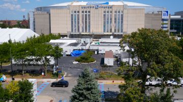 El United Center de Chicago, sede de la Convención Nacional Demócrata de 2024.