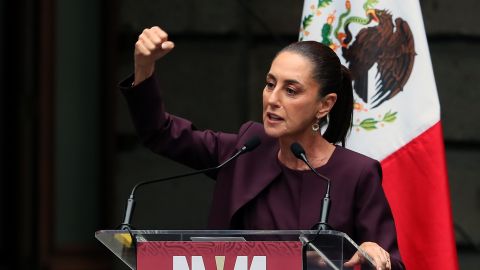 La nueva presidenta de México, Claudia Sheinbaum, la primera mujer en ese cargo.