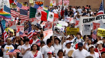 Una marcha en Chicago para exigir una reforma de inmigración realizada en 2010.