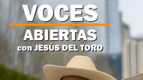 El nuevo videopodcast 'Voces abiertas con Jesús Del Toro' 016. (Montaje: La Raza) (Foto base: Cortesía/Todd Winters)